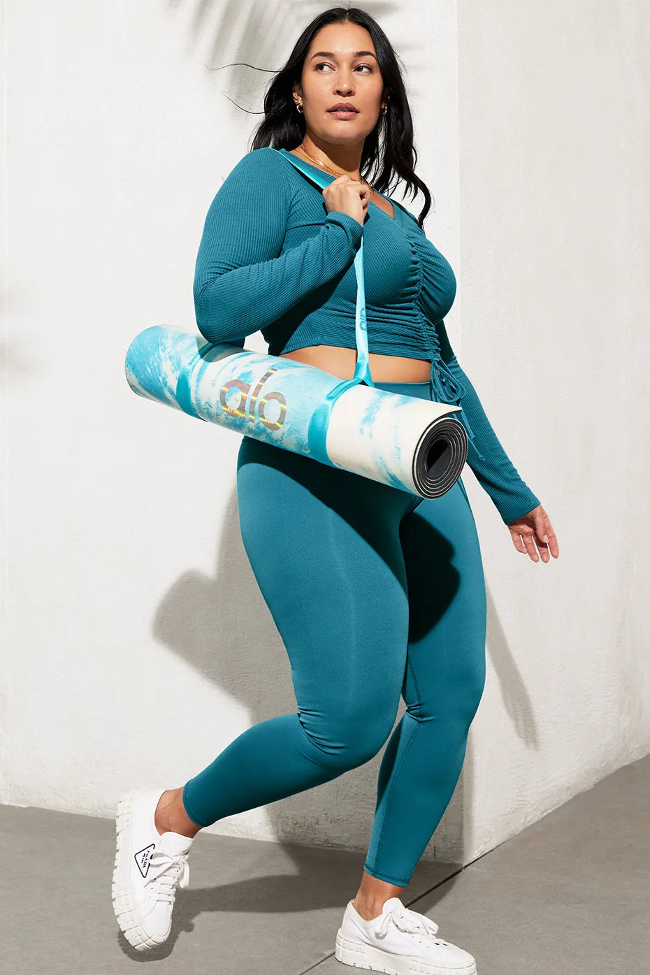 7/8 High-Waist Airbrush Legging - Blue Splash