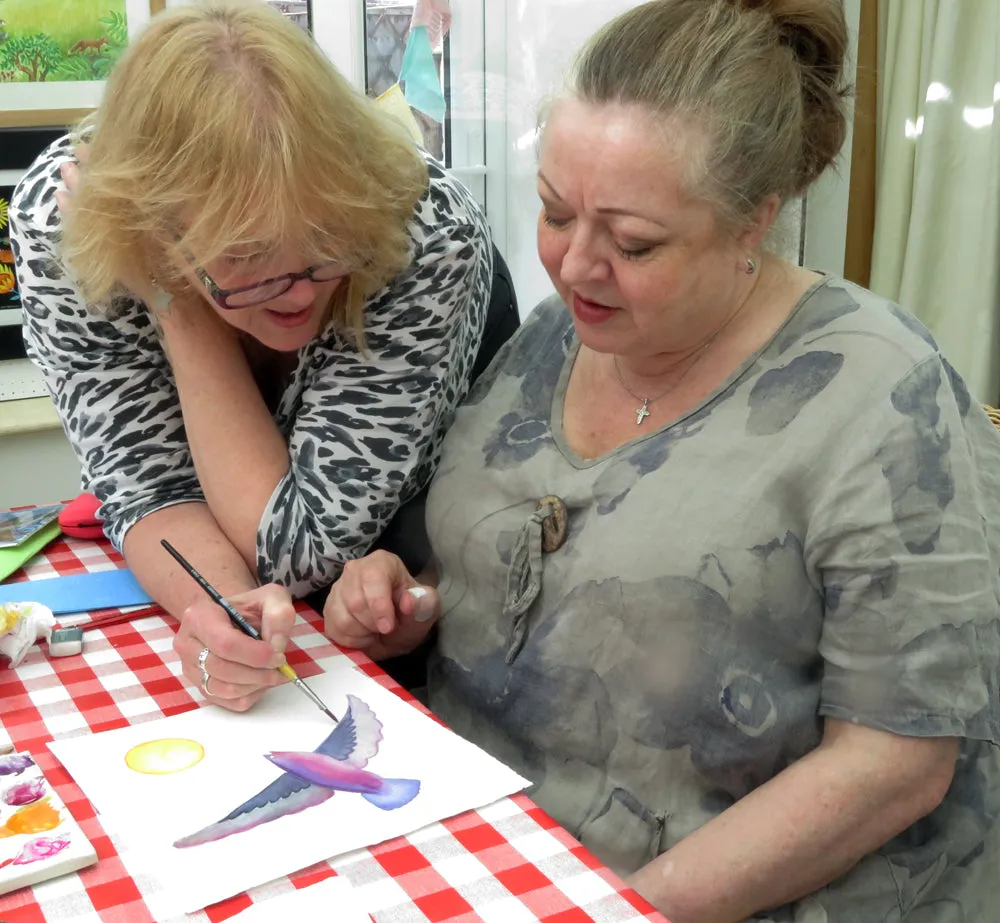 A painting workshop afternoon with artist Jane Tomlinson