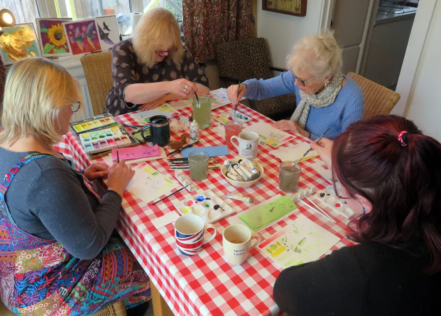 A painting workshop afternoon with artist Jane Tomlinson