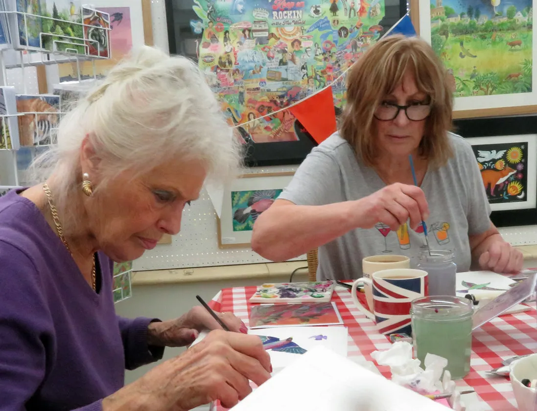 A painting workshop afternoon with artist Jane Tomlinson