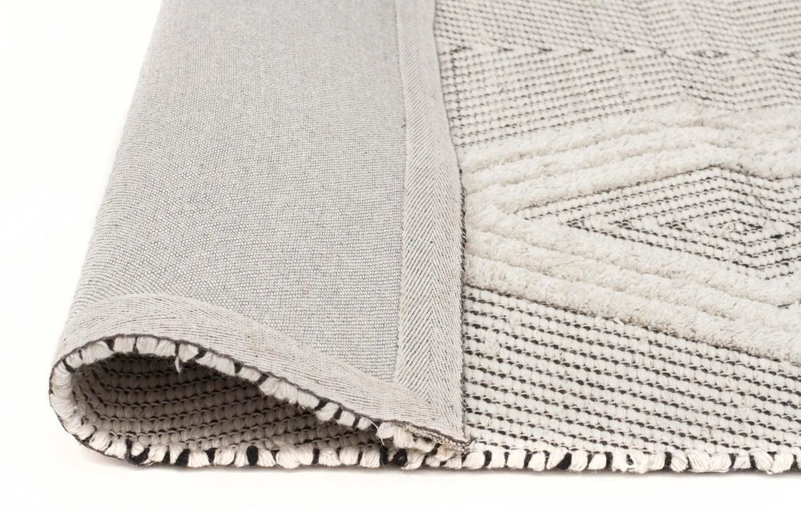 Amaya Hand-Loomed Wool Bone Rug