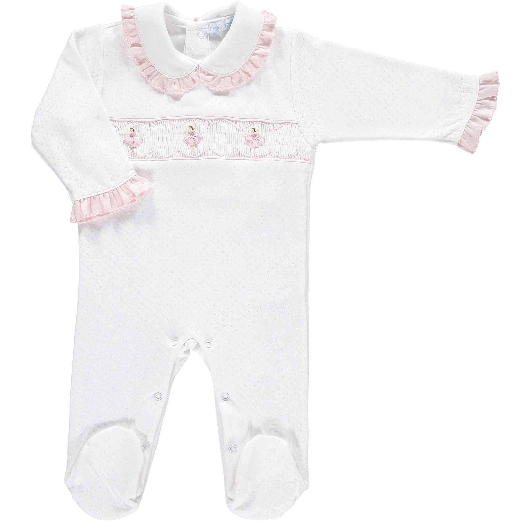 Ballerina Smocked Babygrow
