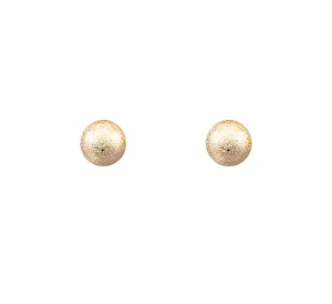 Classic Large Textured Ball Stud Earrings