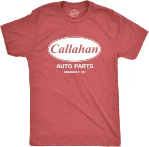 Crazy Dog Mens Callahan Auto Parts T Shirt Funny Graphic Novelty Tee