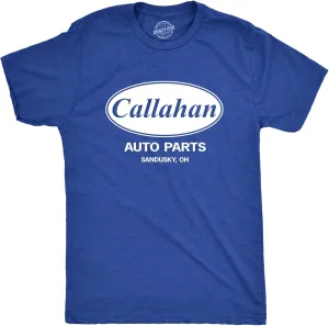Crazy Dog Mens Callahan Auto Parts T Shirt Funny Graphic Novelty Tee