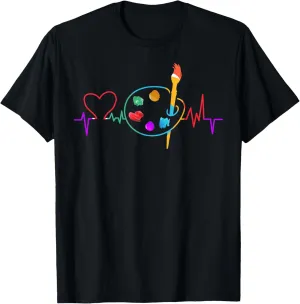 Funny Paint Palette Brush Artist Painter Gift Kids Men Women T-Shirt