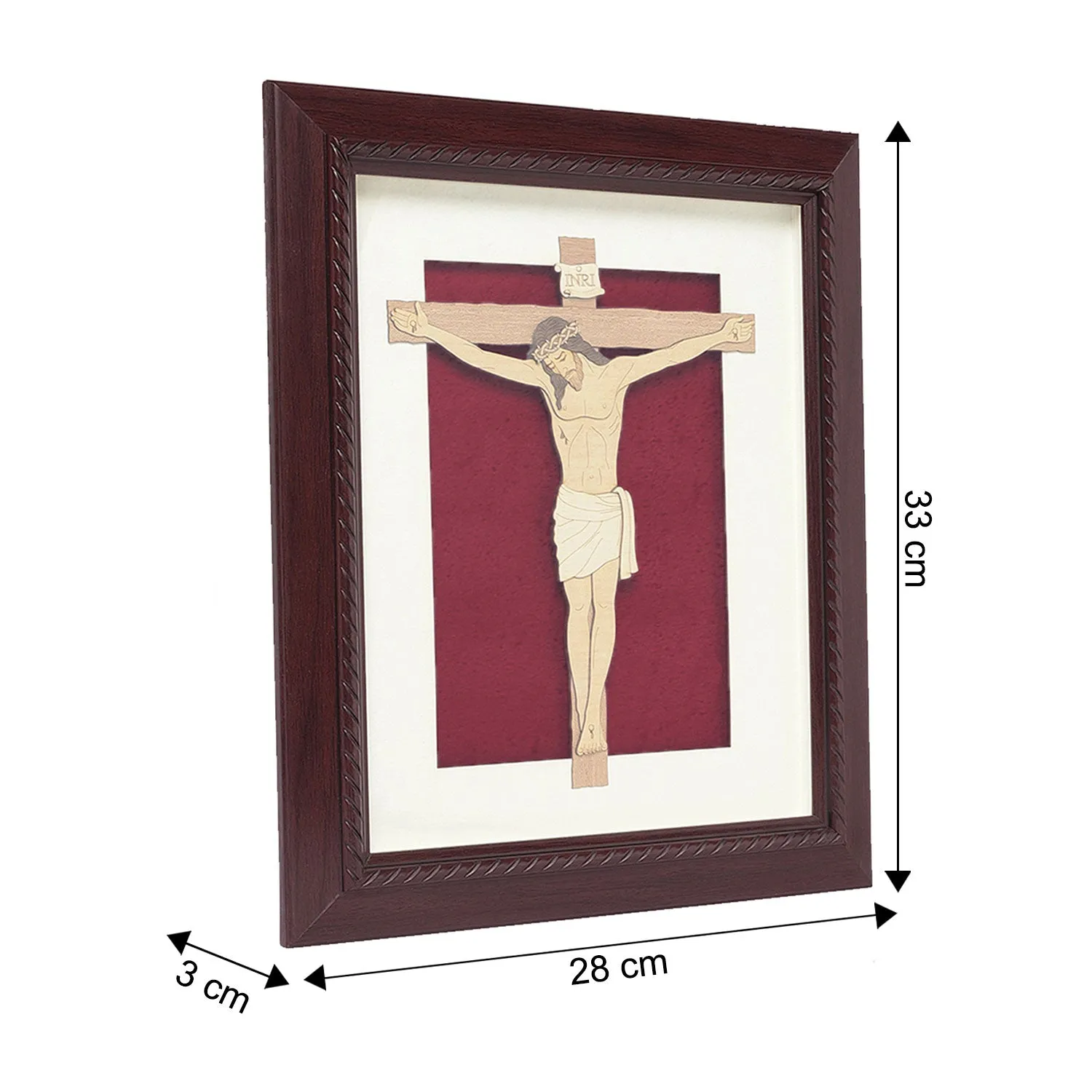 Jesus Wood Art Frame 11 in x 13 in