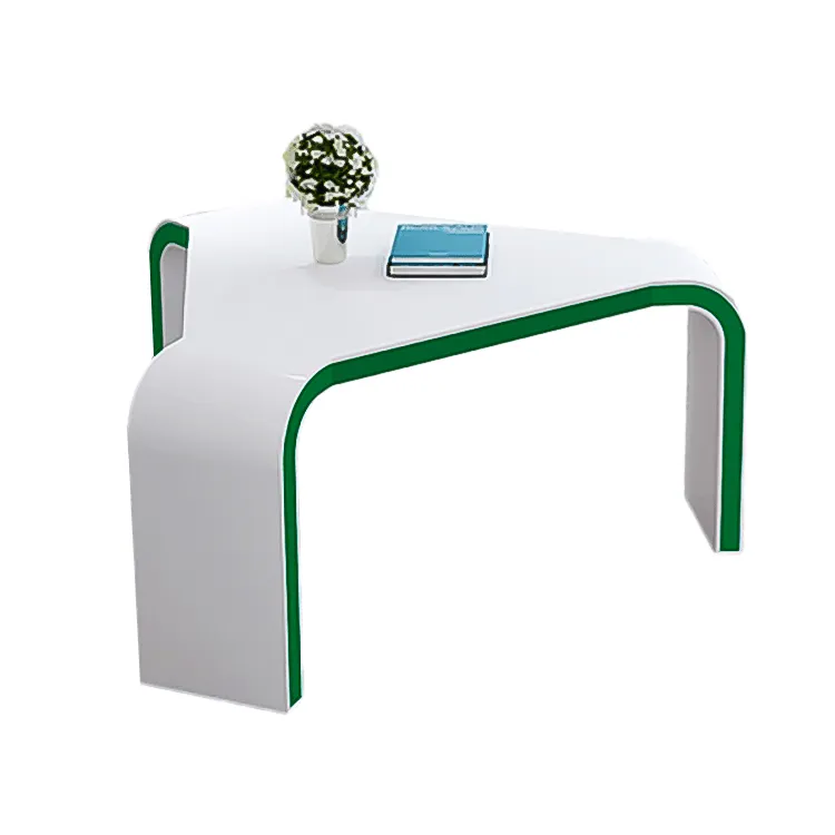 Lacquered reception and negotiation triangle business conference table and chairs HYZ-1071