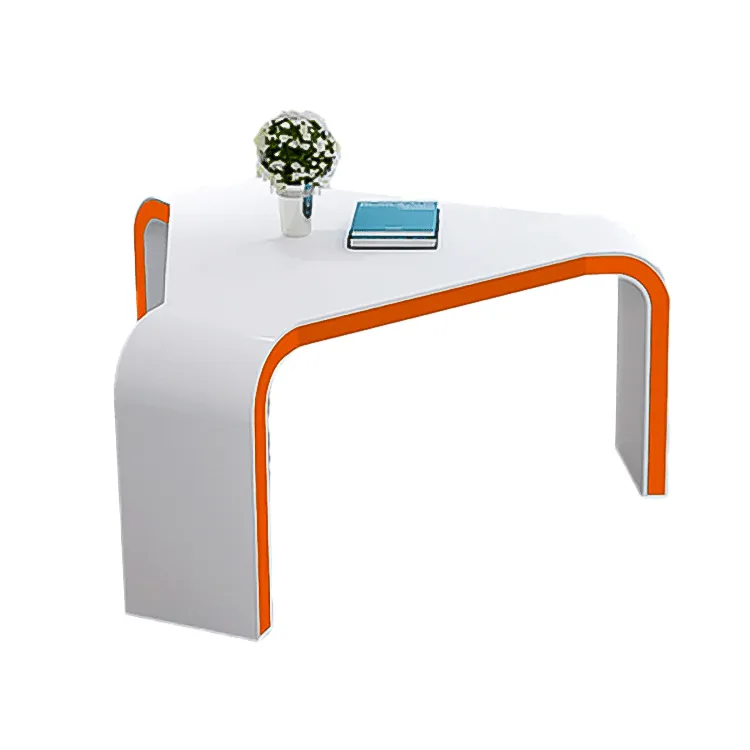 Lacquered reception and negotiation triangle business conference table and chairs HYZ-1071