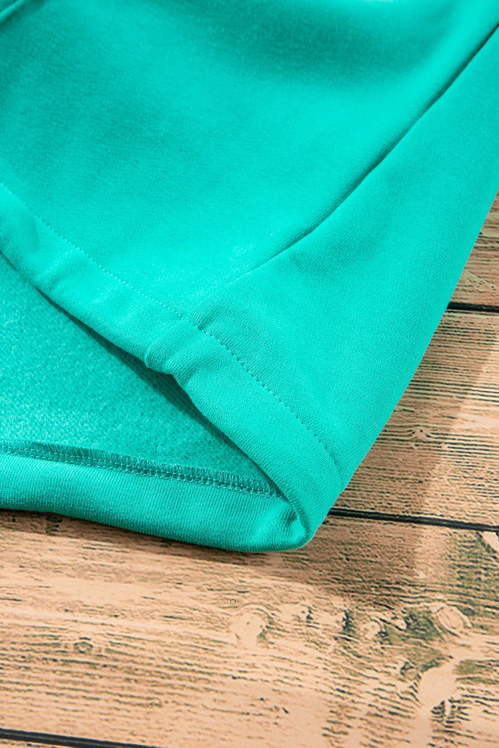 Light Grey Fleece Lined Half Zipper Kangaroo Pockets Loose Hoodie
