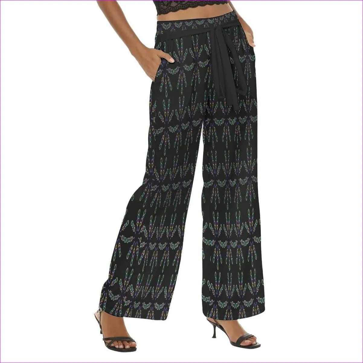 Mandala Womens Casual Straight-leg Pants