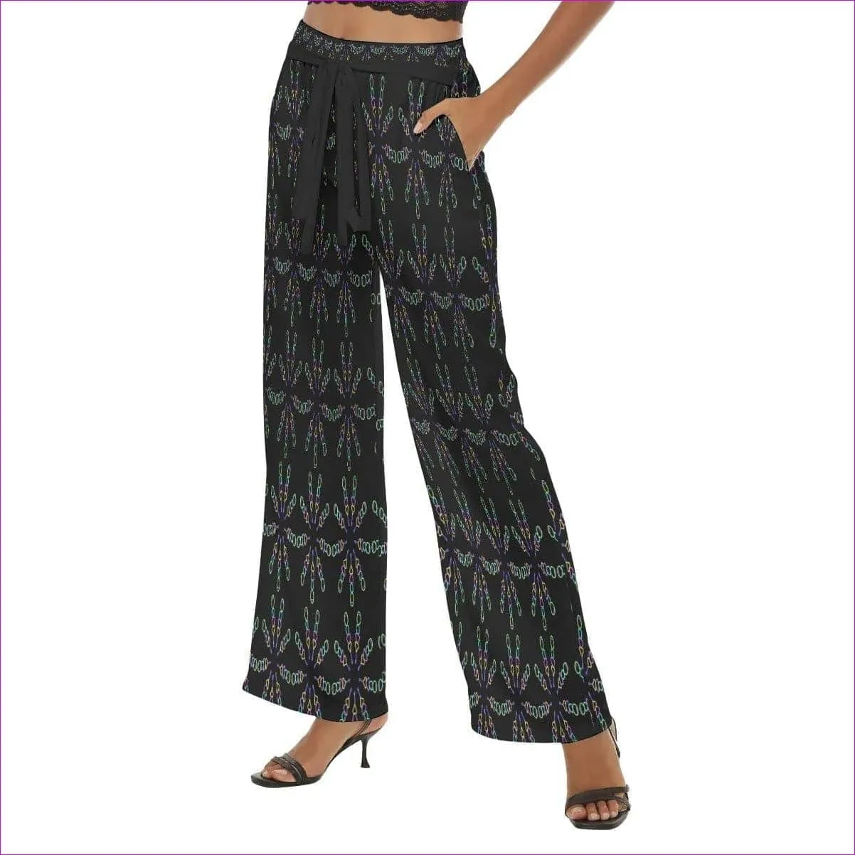 Mandala Womens Casual Straight-leg Pants