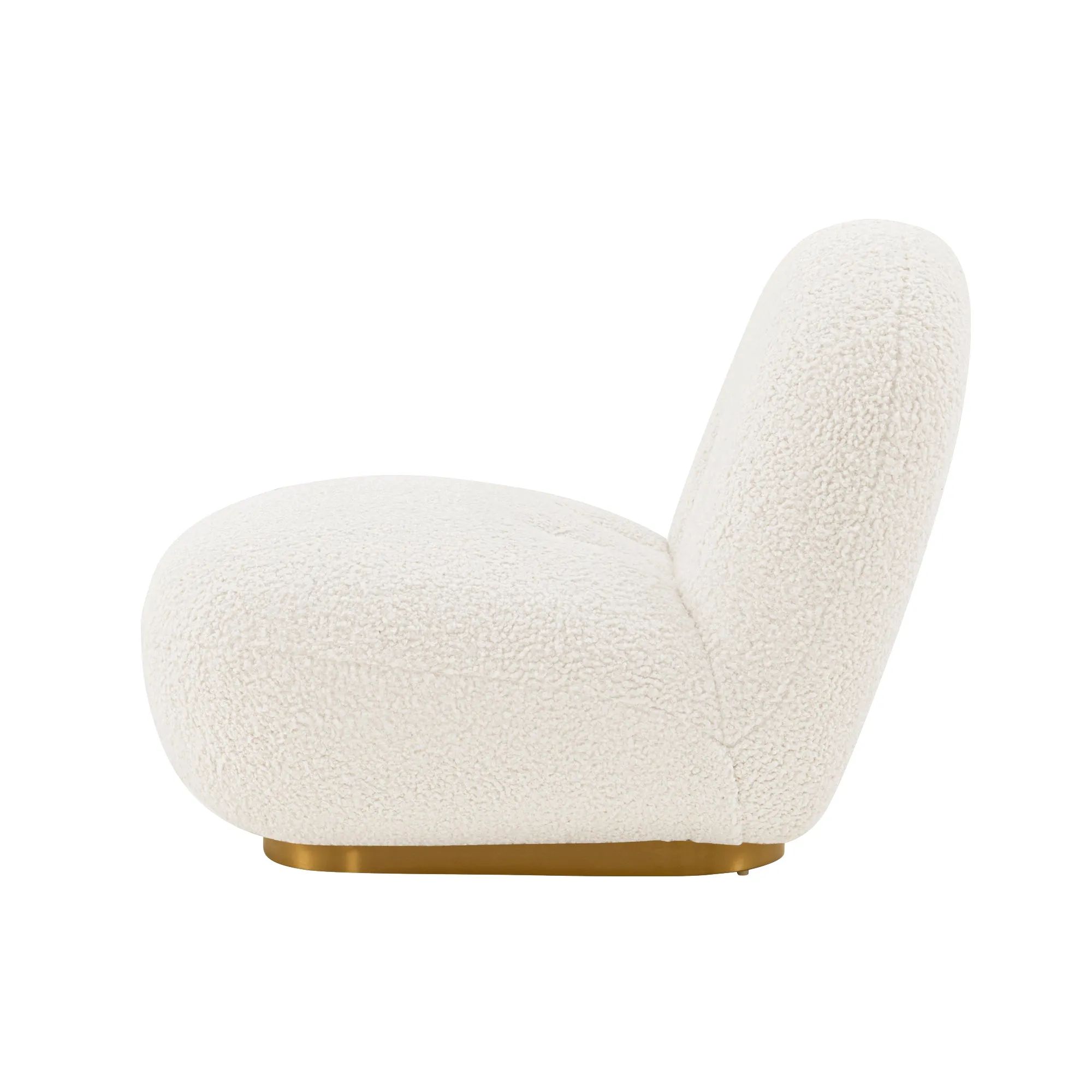 Manhattan Comfort Modern Edina Boucle Accent Chair in White - Set of 2
