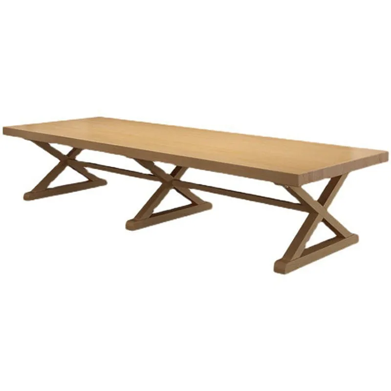 Nordic Simple Solid Wood Negotiation Conference Table and Chairs Rectangular Conference HYZ-10123
