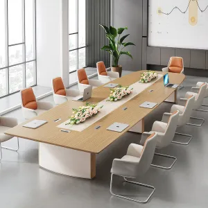 Office Desk Furniture Business Negotiation Conference Table New Deluxe Panel Large Capacity Desk HYZ-1029