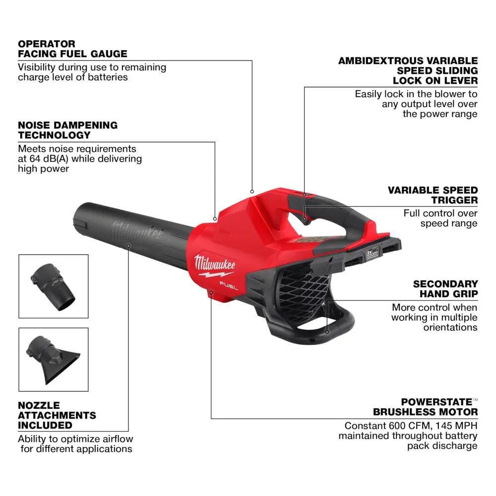Open Box -  MWK2824-20 35 x 10 x 7 cm M18 Fuel Dual Battery Blower