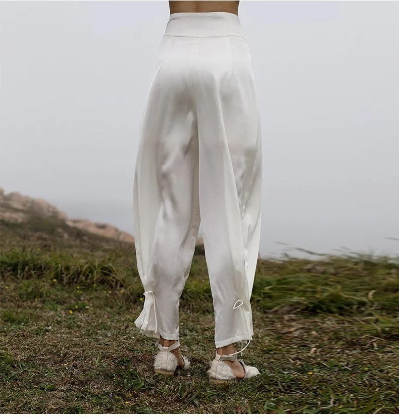 Original Design Women's Long Trousers Loose Casual Waist Nine-point Harem Pants