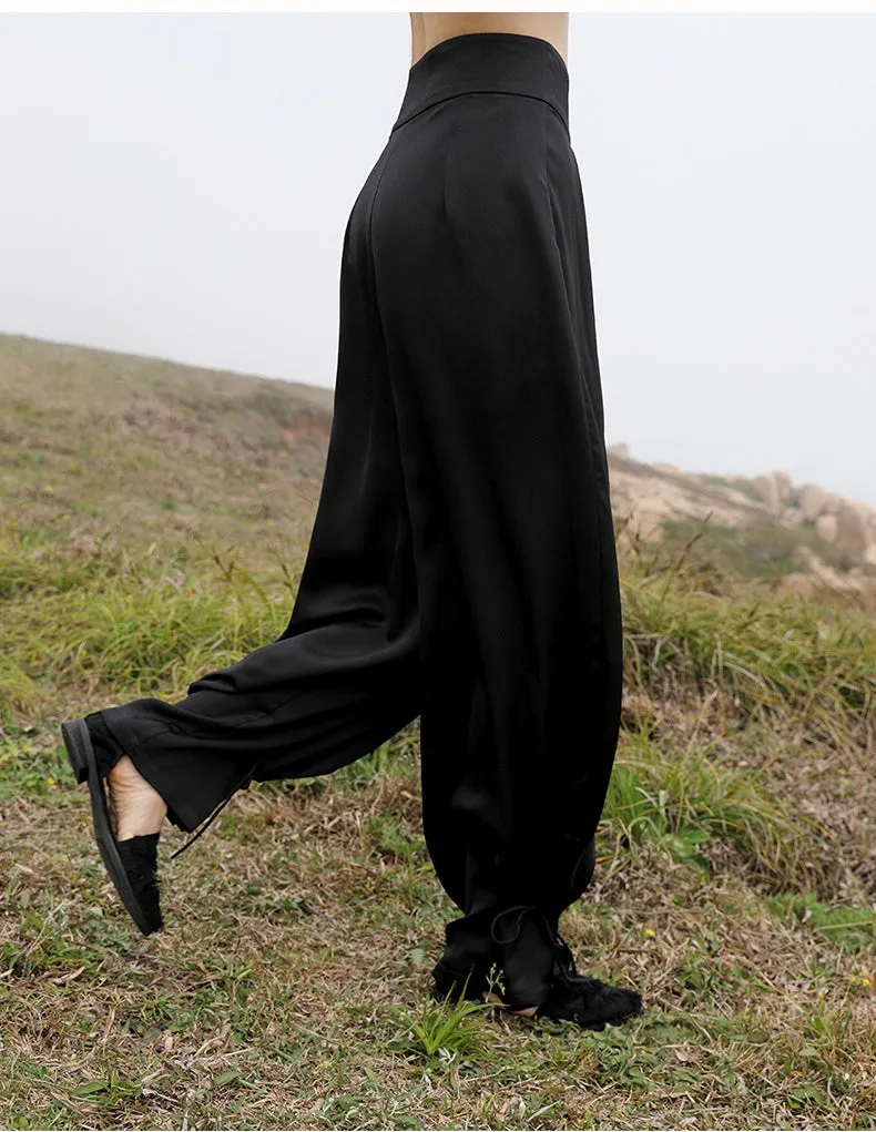 Original Design Women's Long Trousers Loose Casual Waist Nine-point Harem Pants