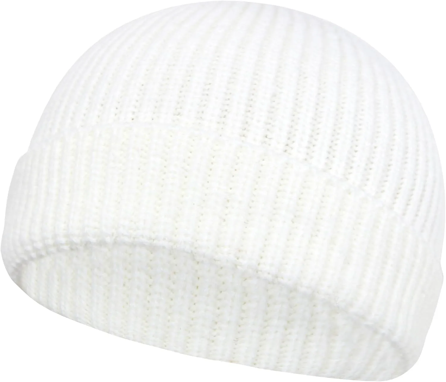 PFFY Trawler Short Fisherman Beanie Roll-up Edge Knit Cuff Beanies Winter Hats for Men Women