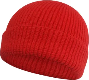 PFFY Trawler Short Fisherman Beanie Roll-up Edge Knit Cuff Beanies Winter Hats for Men Women