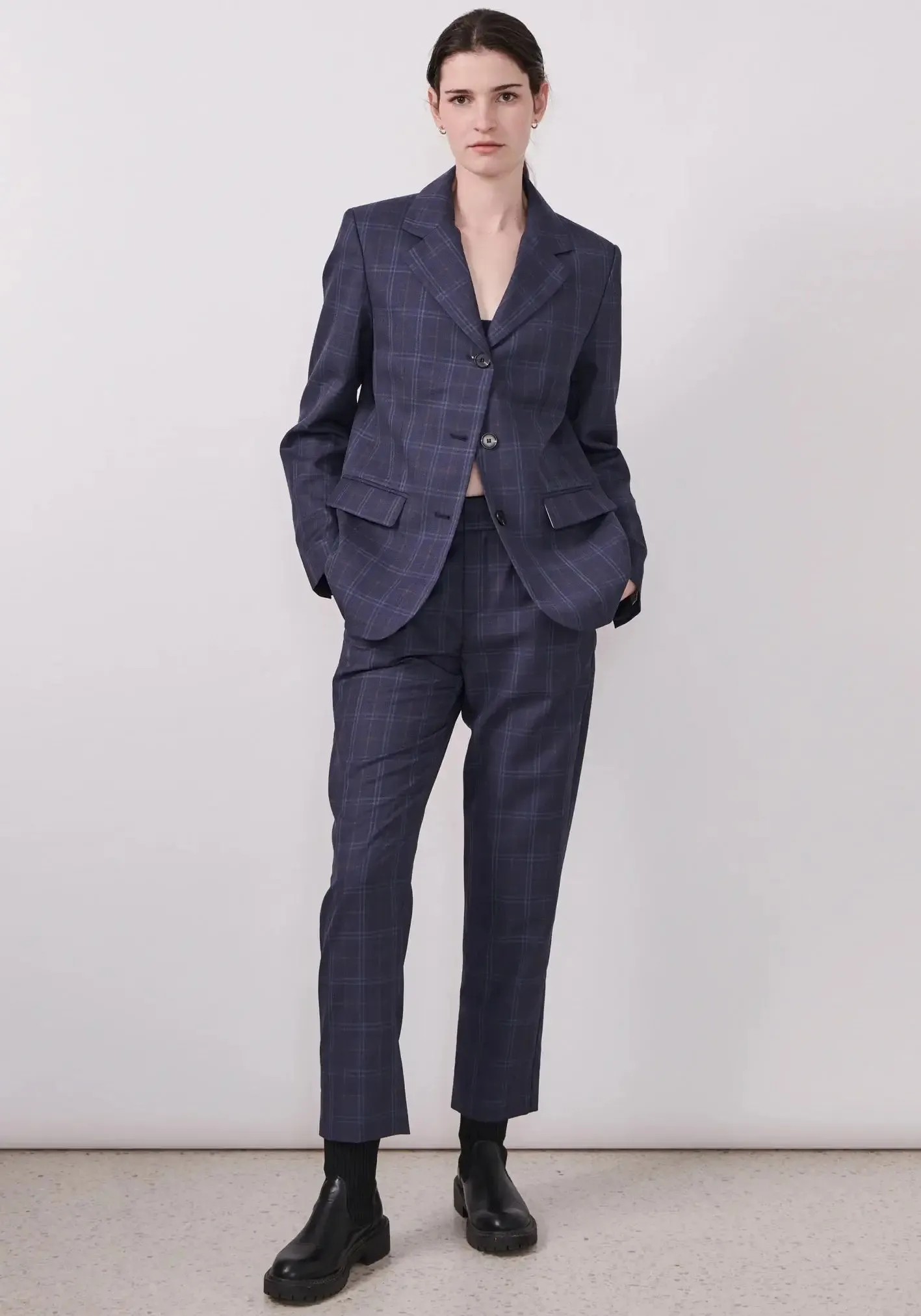 POL Dressage Pant - Navy Check