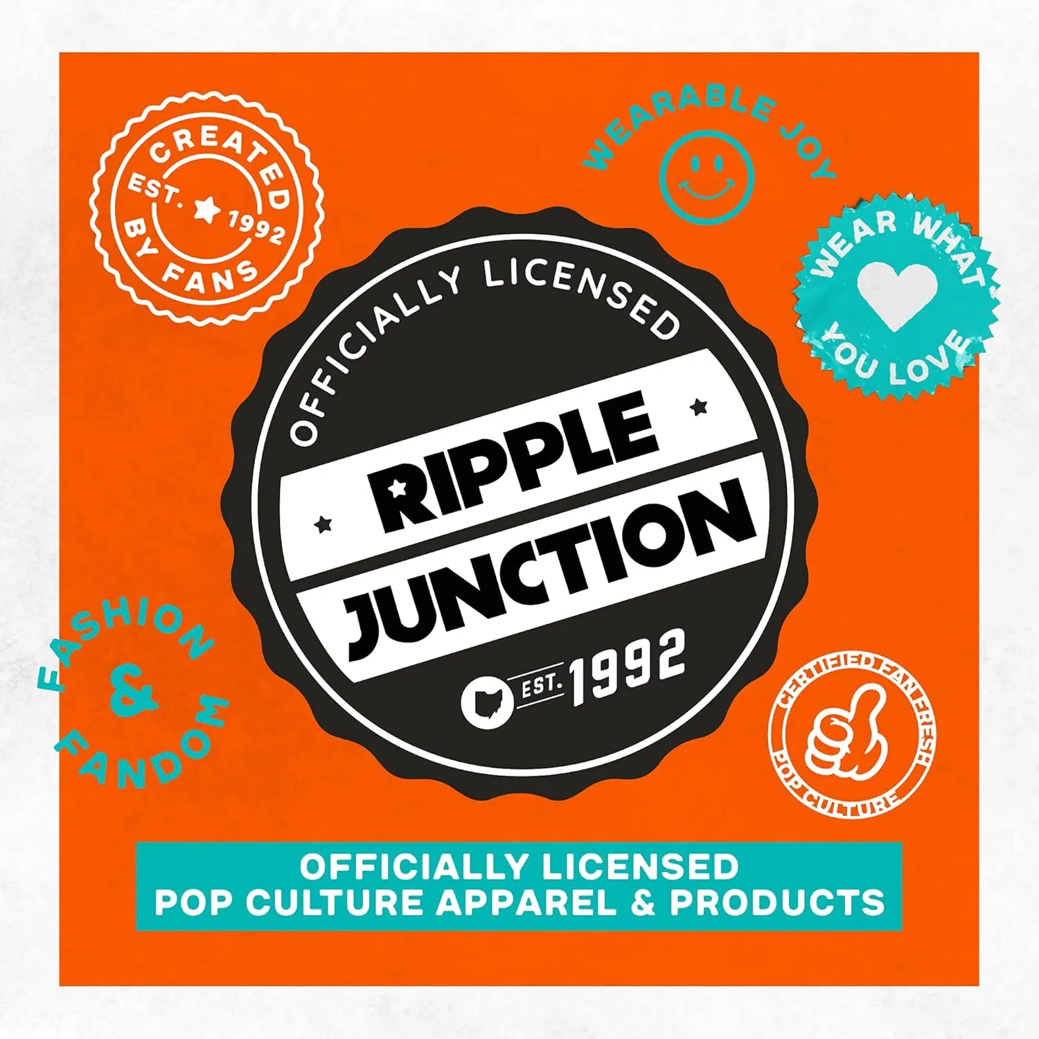 Ripple Junction Atari Men's Short Sleeve T-Shirt Distressed Classic Retro Fuji Logo in Circles Vintage Officially Licensed