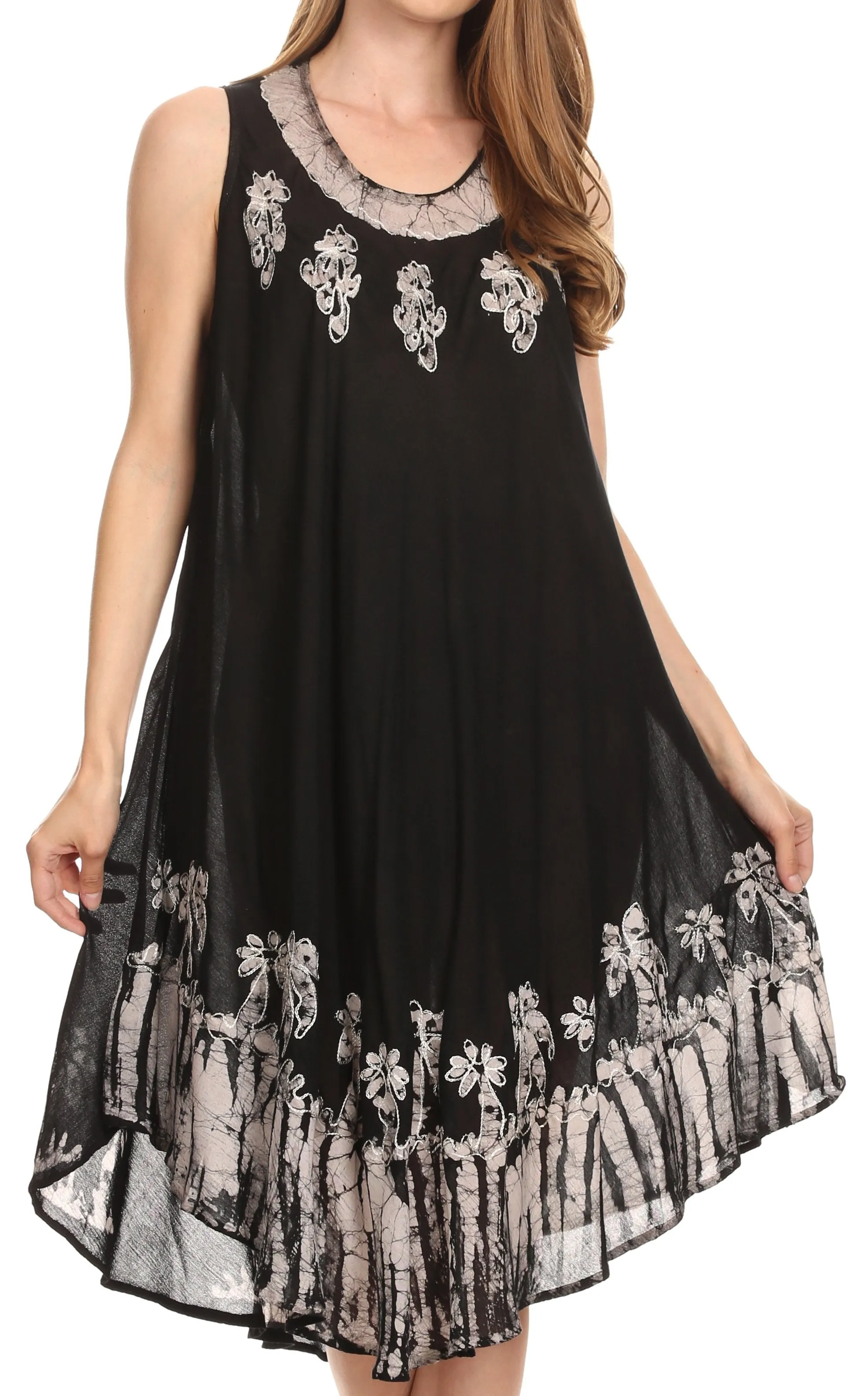 Sakkas Tina Women's Casual Summer Maxi Loose Fit Sleeveless Tank Dress