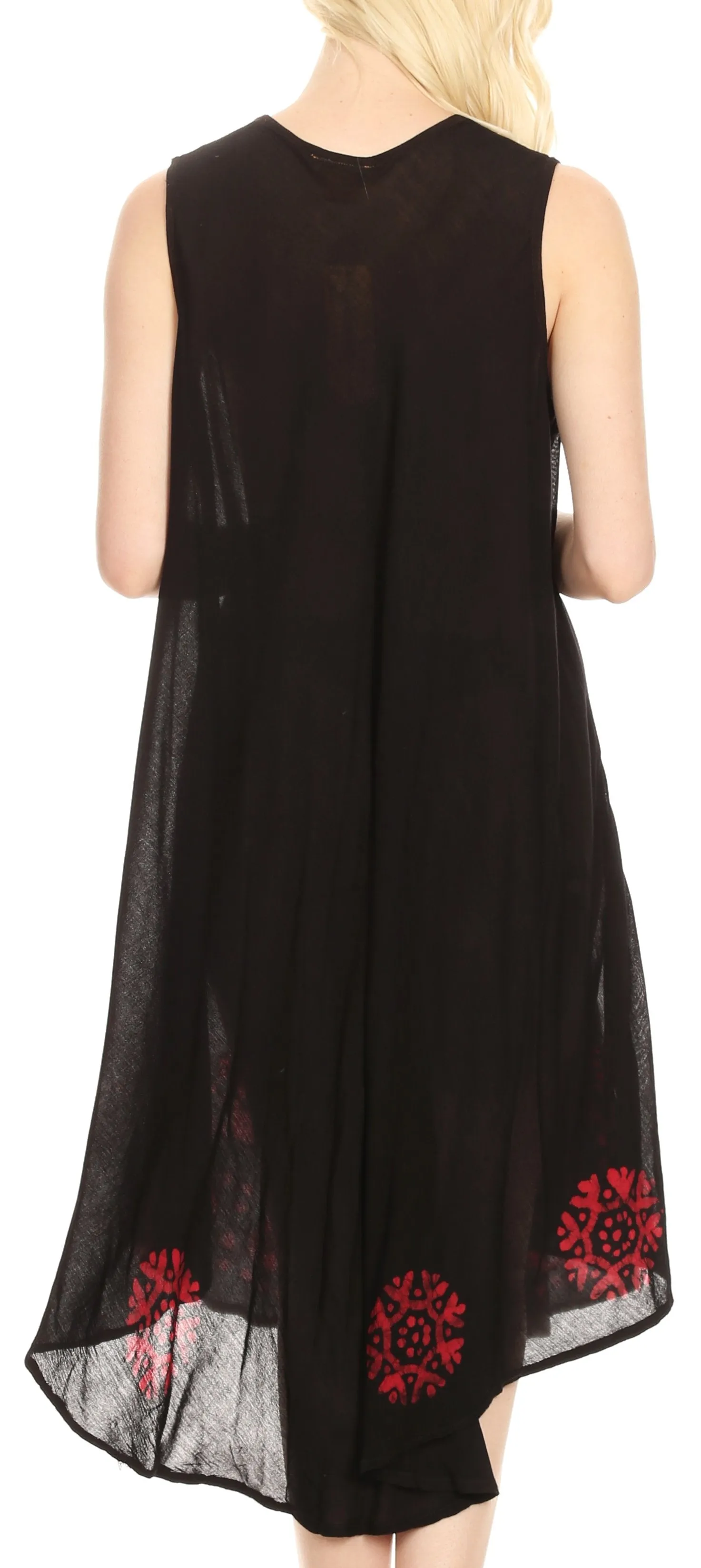 Sakkas Tina Women's Casual Summer Maxi Loose Fit Sleeveless Tank Dress