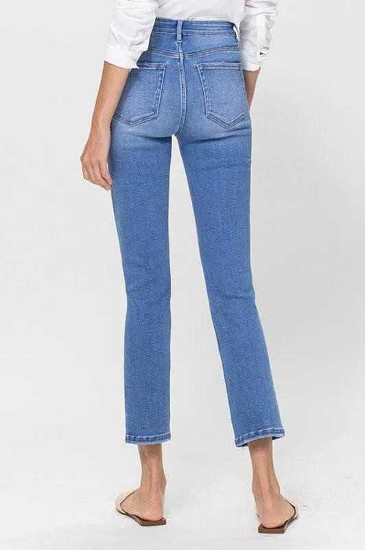 Vervet Stretch Crop Slim Straight Jeans