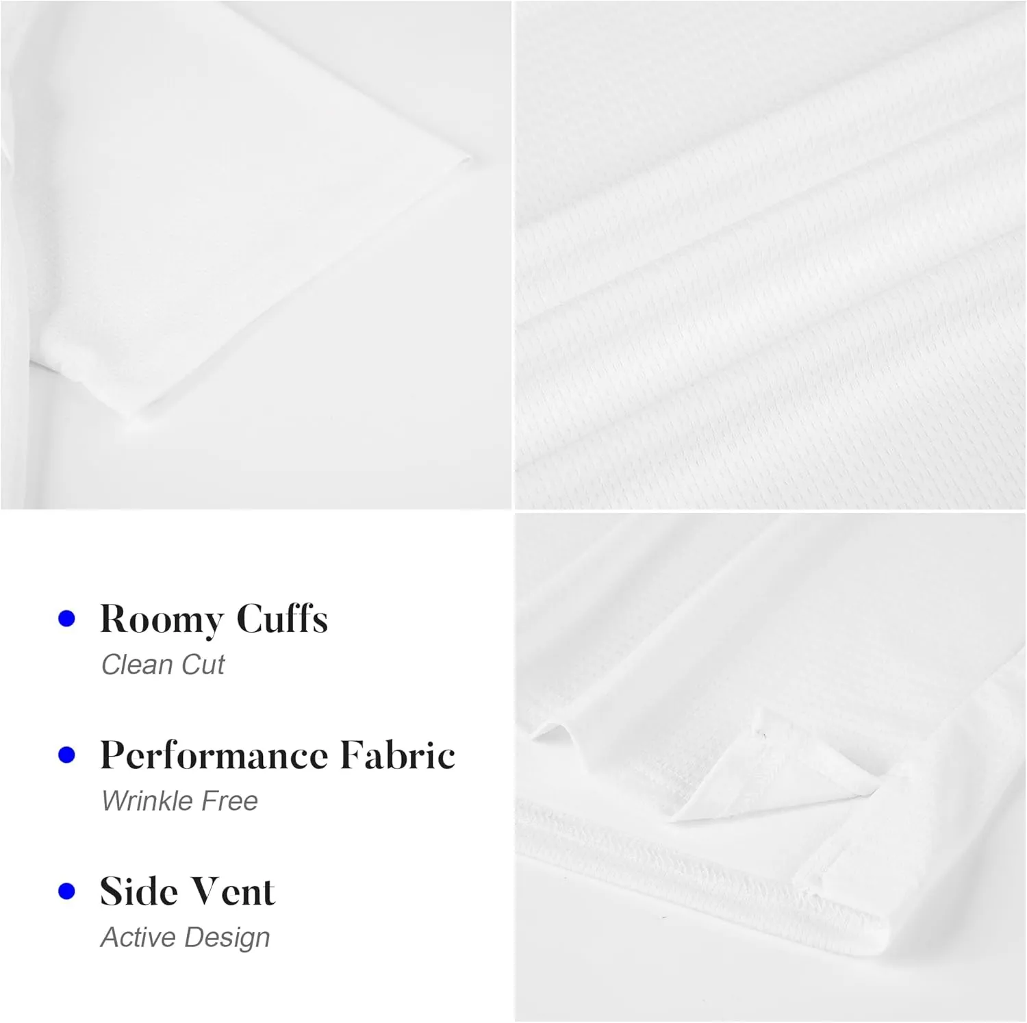 WARHORSEE Mens Golf Shirt Short Sleeve Striped Golf Polo Shirts for Men Moisture Wicking Performance Dry Fit Polo Shirts