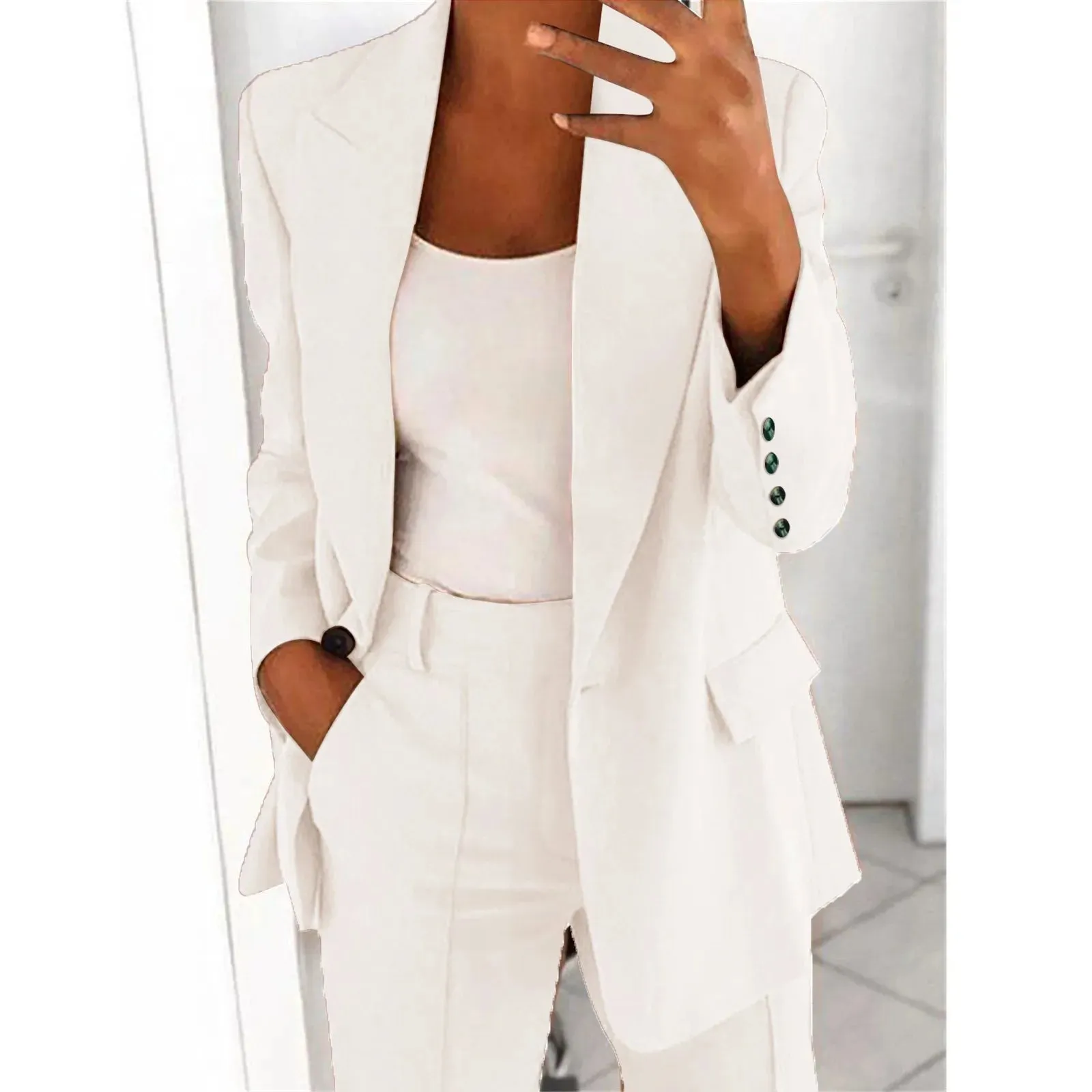Women's Blazer Elegant Sporty Summer Fitted Jacket Suit Jacket Business Oversize Tracksuit Kpop blouse tops Kawaii