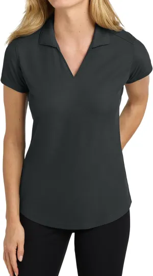 Womens V-Neck Racer Mesh Polo Shirts Short Sleeve Moisture Wicking Tee Shirts in Size XS Till 4XL